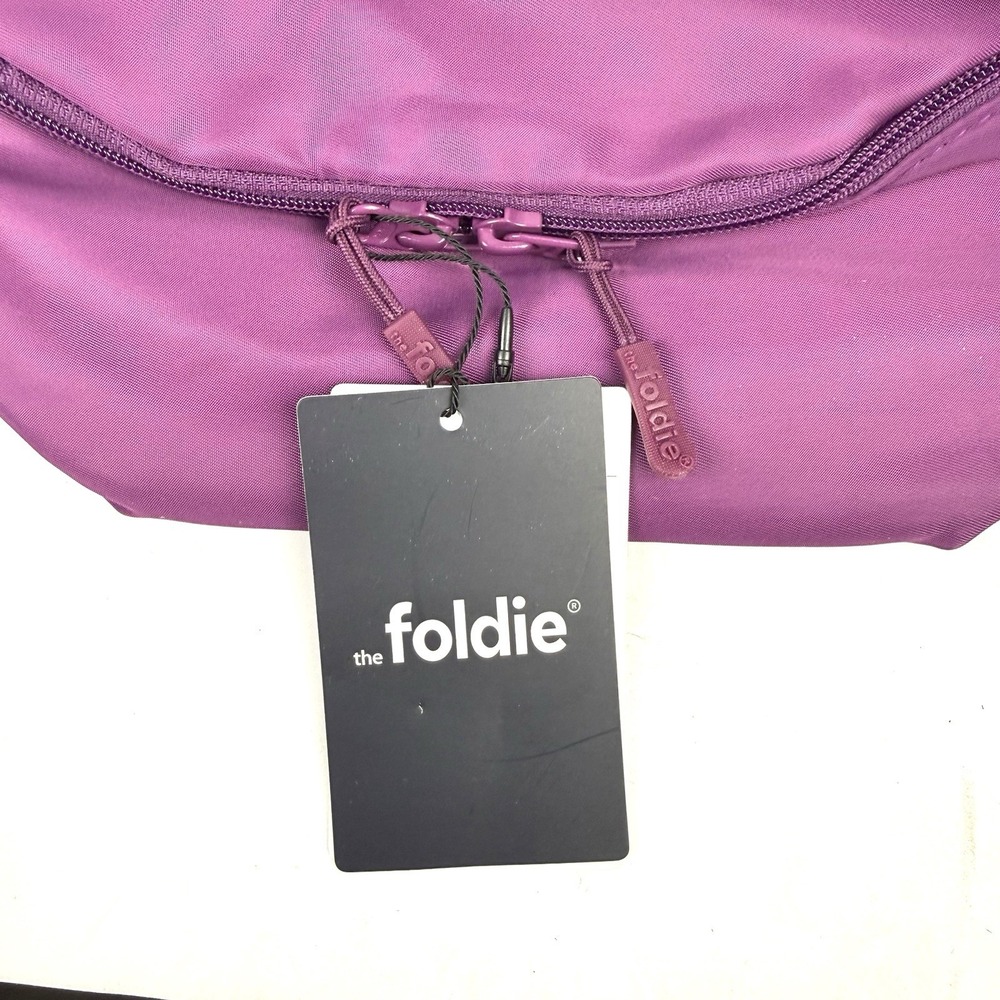 The Foldie Belt Bag Waist Pack Purple Nylon Travel Crossbody RFID Brand New - Picture 3 of 10